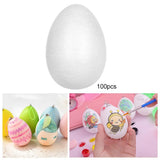 Maxbell 200pcs Modelling Styrofoam Foam Eggs Party Decoration Crafts Ornament 5cm