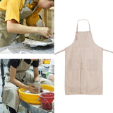 Maxbell 2xPottery Apron Canvas Adult Anti-Fouling Full Cover Anti-Oil Painting