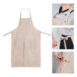 Maxbell 2xPottery Apron Canvas Adult Anti-Fouling Full Cover Anti-Oil Painting