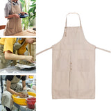 Maxbell 2xPottery Apron Canvas Adult Anti-Fouling Full Cover Anti-Oil Painting