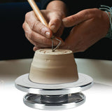 Maxbell 2x Sculpting Wheel Turntable Pottery Stand Turn for Model Building