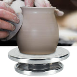 Maxbell 2pcs Sculpting Wheel Turntable Pottery Stand Turn for Model Building