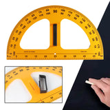 Math Geometry Ruler Large Number for School Classroom 1 Piece Protractor