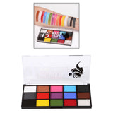 Maxbell 3xFace Body Paint palettes Facepaints Watercolor for Christmas Halloween