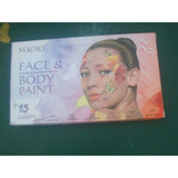 Maxbell 4xFace Body Paint palettes Facepaints Watercolor for Christmas Halloween