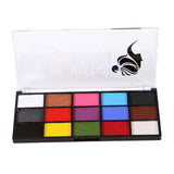 Maxbell 3xFace Body Paint palettes Facepaints Watercolor for Christmas Halloween