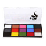 Maxbell 4xFace Body Paint palettes Facepaints Watercolor for Christmas Halloween