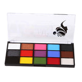 Maxbell 2xFace Body Paint palettes Facepaints Watercolor for Christmas Halloween