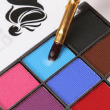 Maxbell 3xFace Body Paint palettes Facepaints Watercolor for Christmas Halloween