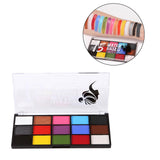 Maxbell 4xFace Body Paint palettes Facepaints Watercolor for Christmas Halloween