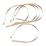 Maxbell 4x5Pcs 5mm Stainless Steel Hairbands Headwear Handicraf Ladies Girls Women gold