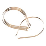 Maxbell 4x5Pcs 5mm Stainless Steel Hairbands Headwear Handicraf Ladies Girls Women gold