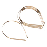 Maxbell 5x5Pcs 5mm Stainless Steel Hairbands Headwear Handicraf Ladies Girls Women gold