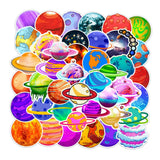 Maxbell 50x Outer Space Planets Stickers for Bottles Refrigerator Smartphone - Aladdin Shoppers
