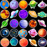 Maxbell 50x Outer Space Planets Stickers for Bottles Refrigerator Smartphone - Aladdin Shoppers