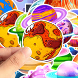 Maxbell 50x Outer Space Planets Stickers for Bottles Refrigerator Smartphone - Aladdin Shoppers