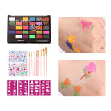 Maxbell 2xFace Body Paint Face Painting Kit for Stage Performance Cosplay Festival