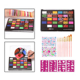 Maxbell 2xFace Body Paint Face Painting Kit for Stage Performance Cosplay Festival