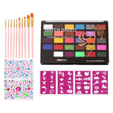 Maxbell 2xFace Body Paint Face Painting Kit for Stage Performance Cosplay Festival