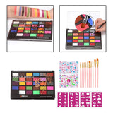 Maxbell 2xFace Body Paint Face Painting Kit for Stage Performance Cosplay Festival