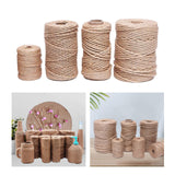 Jute Rope Hemp Rope Twisted Sisal Rope for Cat Scratching Post Toy Repairing 3mm - Aladdin Shoppers