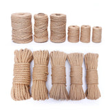 Jute Rope Hemp Rope Twisted Sisal Rope for Cat Scratching Post Toy Repairing 3mm - Aladdin Shoppers