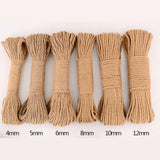 Jute Rope Hemp Rope Twisted Sisal Rope for Cat Scratching Post Toy Repairing 3mm - Aladdin Shoppers