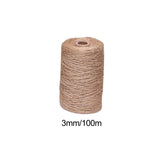 Jute Rope Hemp Rope Twisted Sisal Rope for Cat Scratching Post Toy Repairing 3mm - Aladdin Shoppers