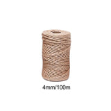 Jute Rope Hemp Rope Twisted Sisal Rope for Cat Scratching Post Toy Repairing 4mm - Aladdin Shoppers