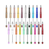 Maxbell 2x20 Pieces Bead Pen Printable Beaded Pen for Stationery Journaling Supplies