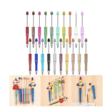 Maxbell 2x20 Pieces Bead Pen Printable Beaded Pen for Stationery Journaling Supplies