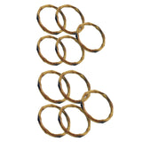 Maxbell 3x5x Imitation Bamboo Bag Handles Repair DIY for Straw Bag Handbag Macrame Bag Inner Diameter 13cm