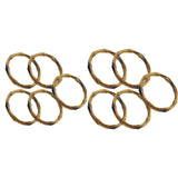 Maxbell 3x5x Imitation Bamboo Bag Handles Repair DIY for Straw Bag Handbag Macrame Bag Inner Diameter 13cm