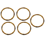 Maxbell 3x5x Imitation Bamboo Bag Handles Repair DIY for Straw Bag Handbag Macrame Bag Inner Diameter 13cm