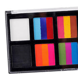 Maxbell 2xFace Body Paint Set Painting Palette Supplies for Halloween Makeup Christmas
