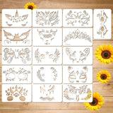 Maxbell 4xFace Paint Stencils for Kids Reusable Durable for Halloween Holidays Cosplay