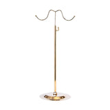 Maxbell 2xHandbag Display Stand Multifunctional Bags Display Holder with Hanging Hook Gold