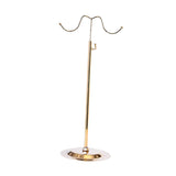 Maxbell 2xHandbag Display Stand Multifunctional Bags Display Holder with Hanging Hook Gold