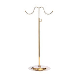 Maxbell 2xHandbag Display Stand Multifunctional Bags Display Holder with Hanging Hook Gold