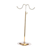Maxbell 2xHandbag Display Stand Multifunctional Bags Display Holder with Hanging Hook Gold