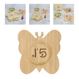 Wooden Bead Pendant Showcase Decorative Butterfly Shaped Shop Bracelets Tray 15