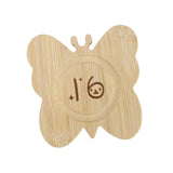 Wooden Bead Pendant Showcase Decorative Butterfly Shaped Shop Bracelets Tray 16