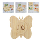 Wooden Bead Pendant Showcase Decorative Butterfly Shaped Shop Bracelets Tray 16