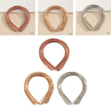 Maxbell 5x50Pcs Plain Metal Headbands for Crafts Hair Band Handmade Thin Wire Hairband Copper