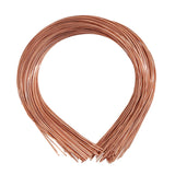 Maxbell 3x50Pcs Plain Metal Headbands for Crafts Hair Band Handmade Thin Wire Hairband Copper
