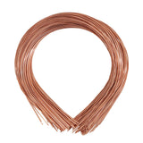 Maxbell 3x50Pcs Plain Metal Headbands for Crafts Hair Band Handmade Thin Wire Hairband Copper