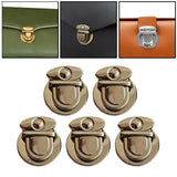 Maxbell 4x5 Pieces Tuck Lock Clasp Bag Lock for Purse for Wallets Leather Handbags Bag B