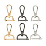 Maxbell 4xSwivel Snap Hooks Replacement DIY Crafts Trigger Clips Swivel Lobster Clasps 25mm Black