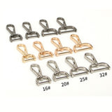 Maxbell 3xSwivel Snap Hooks Replacement DIY Crafts Trigger Clips Swivel Lobster Clasps 25mm Black