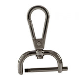Maxbell 5xSwivel Snap Hooks Replacement DIY Crafts Trigger Clips Swivel Lobster Clasps 25mm Black